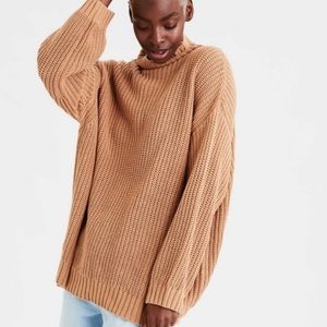 American Eagle Turtleneck Chunky Knit Sweater